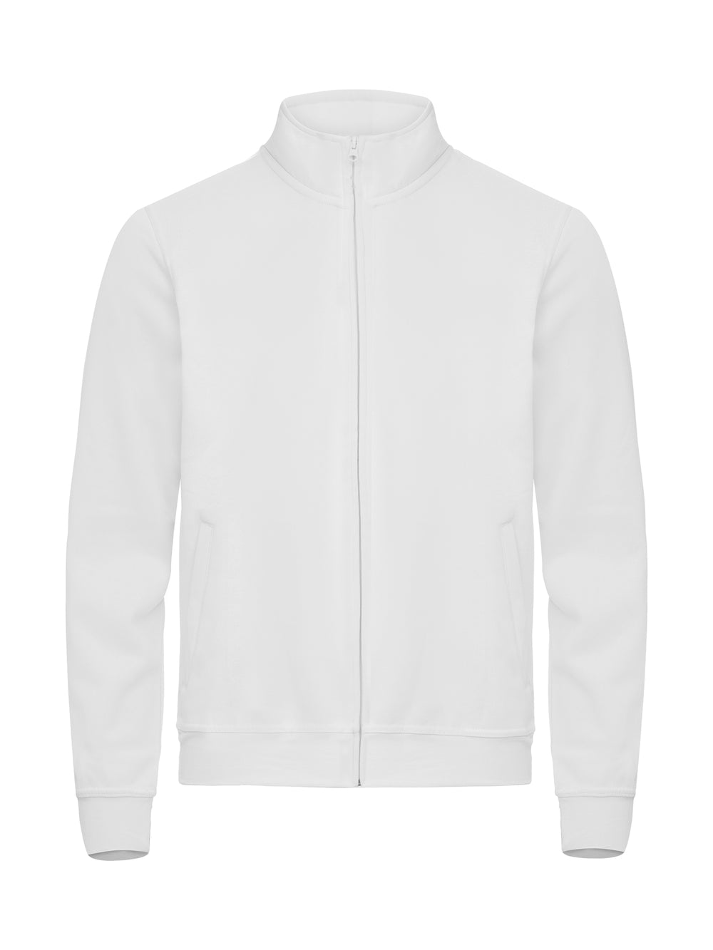 Collegejakke Clique Basic Cardigan Herre – uten trykk – Hvit