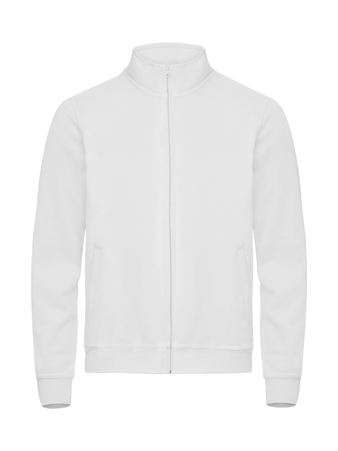 Collegejakke Clique Basic Cardigan Herre – uten trykk – Hvit