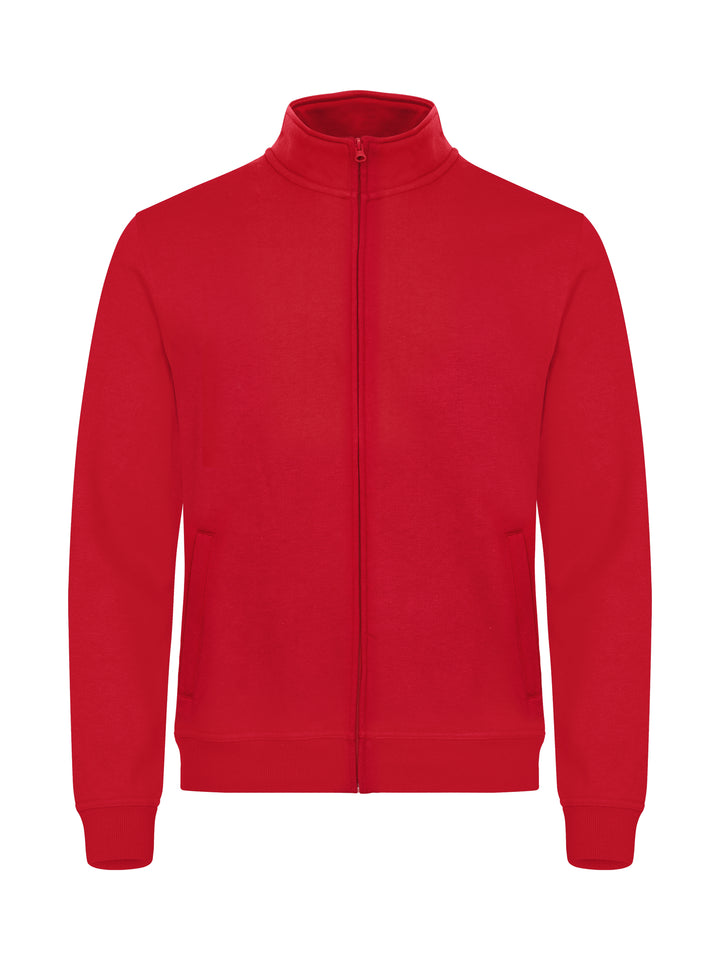 Collegejakke Clique Basic Cardigan Herre – uten trykk – Rød