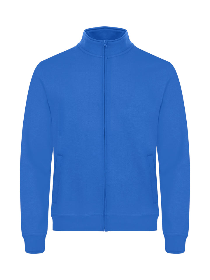 Collegejakke Clique Basic Cardigan Herre – uten trykk – Kongeblå