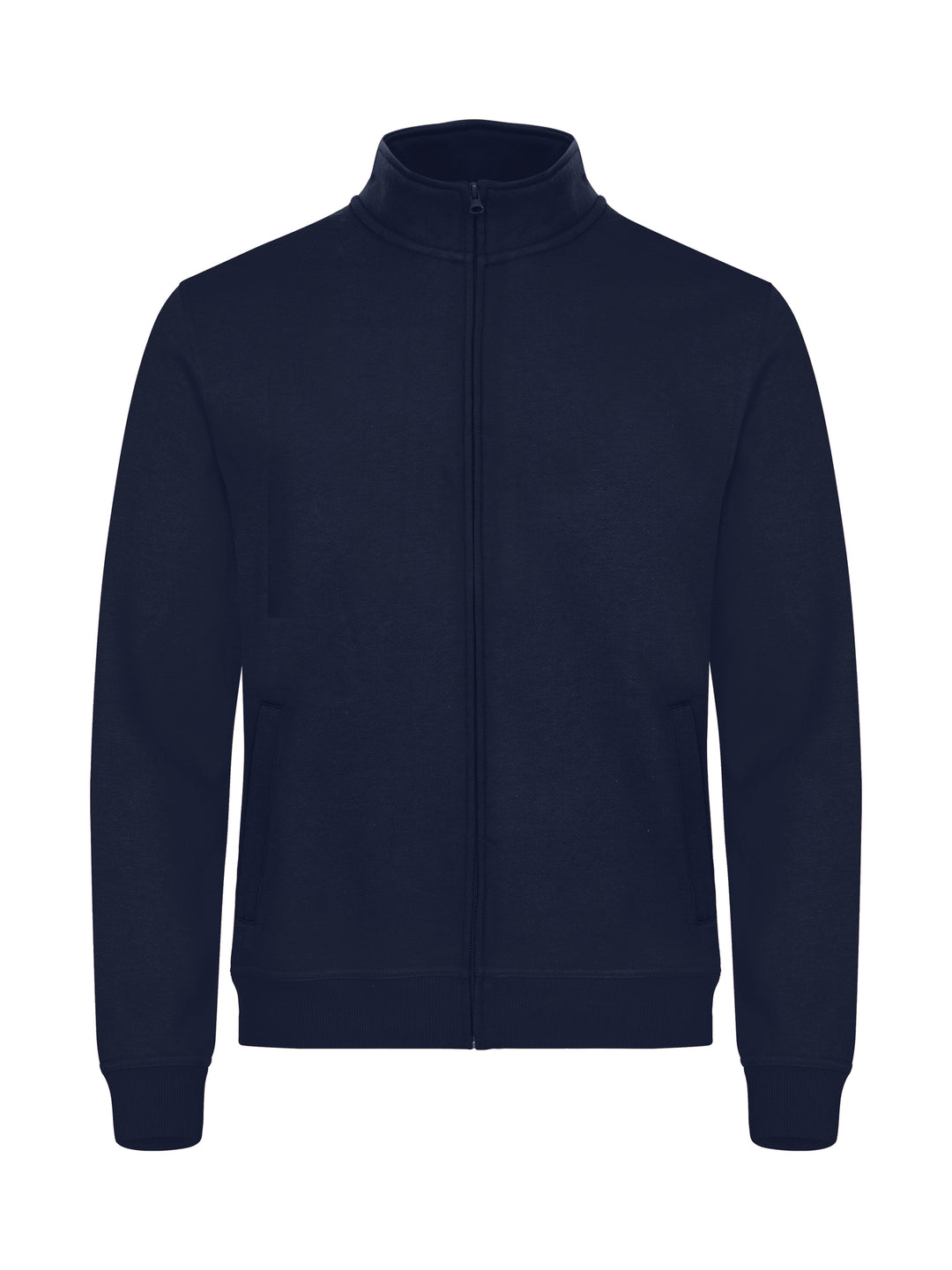 Collegejakke Clique Basic Cardigan Herre – uten trykk – Marineblå