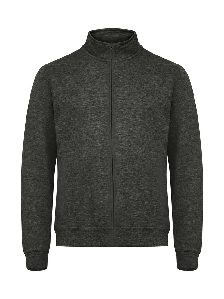Collegejakke Clique Basic Cardigan Herre – uten trykk – Antrasittmelert