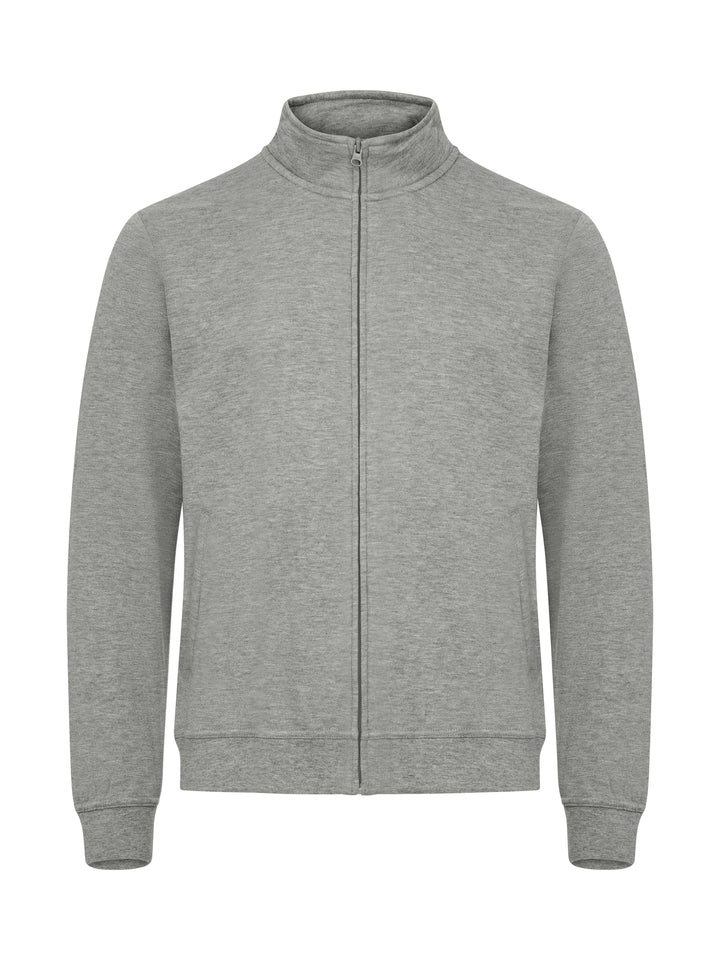 Collegejakke Clique Basic Cardigan Herre – uten trykk – Gråmelert