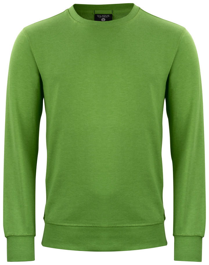 Collegegenser Clique Classic Roundneck Herre – uten trykk – Grønnmelert