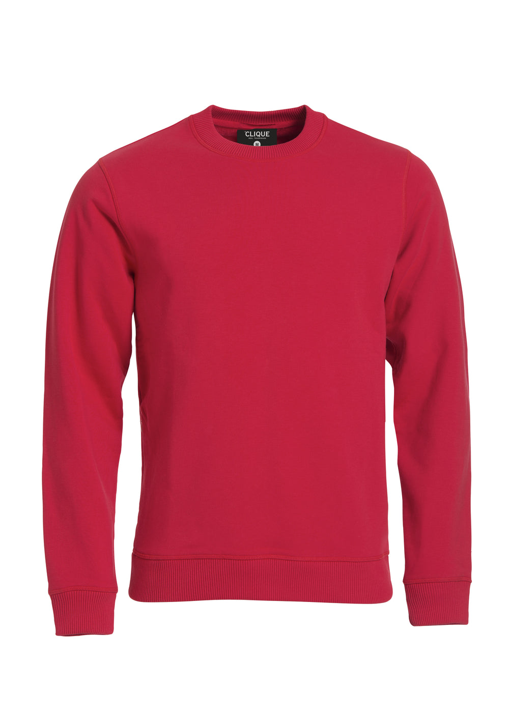 Collegegenser Clique Classic Roundneck Herre – uten trykk – Rød