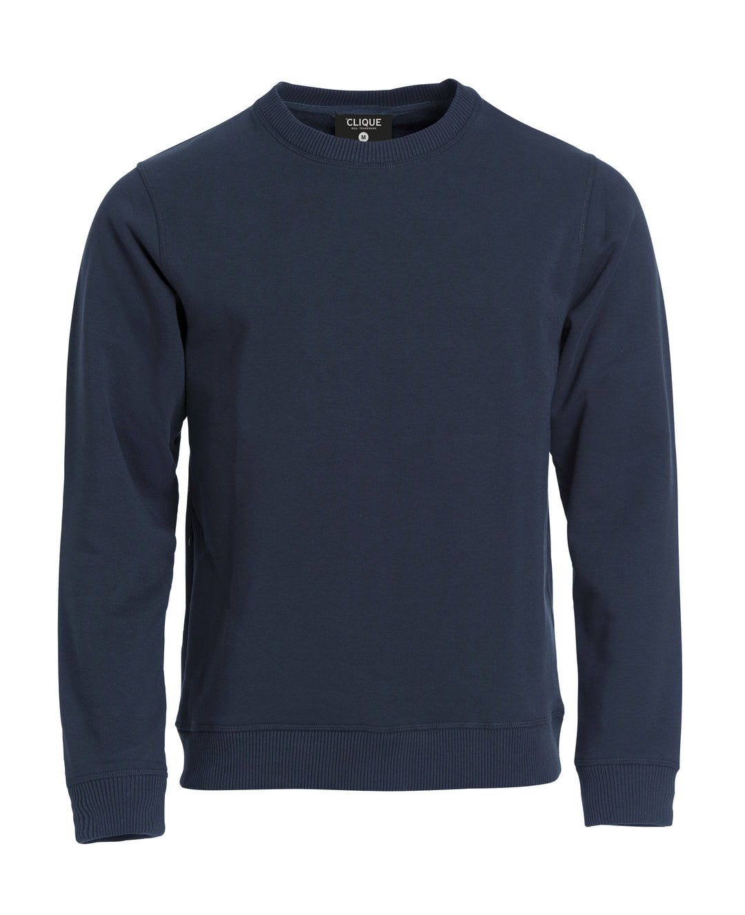 Collegegenser Clique Classic Roundneck Herre – uten trykk – Marineblå