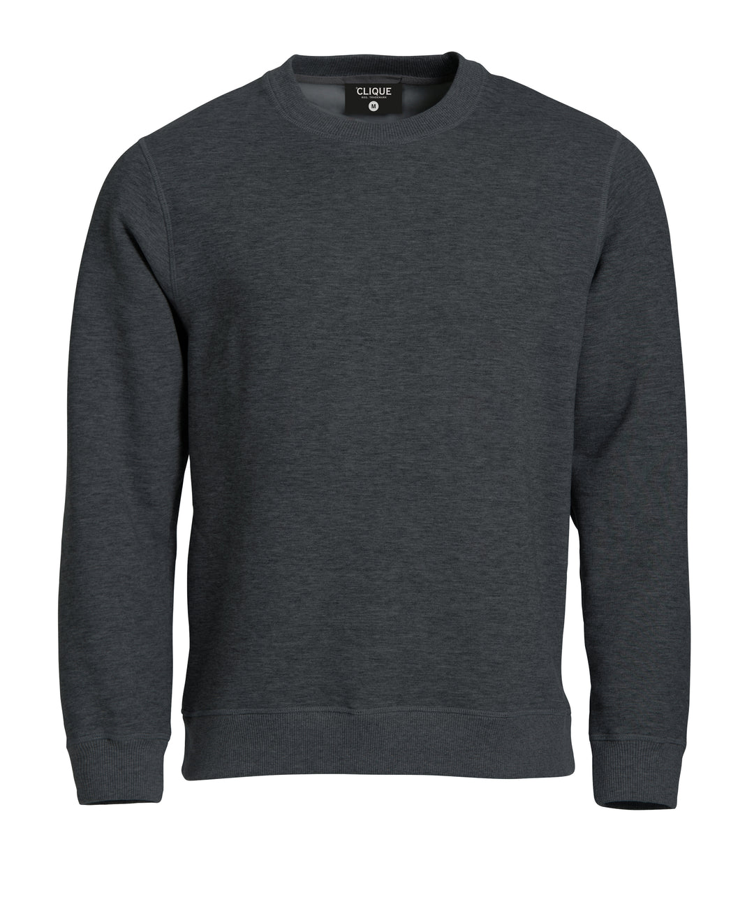 Collegegenser Clique Classic Roundneck Herre – uten trykk – Antrasittmelert