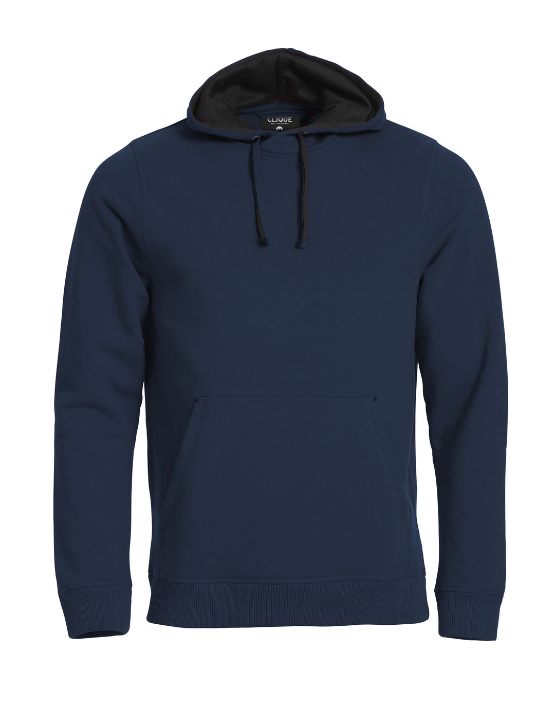 Hettegenser Clique Classic Hoody Herre – uten trykk – Marineblå