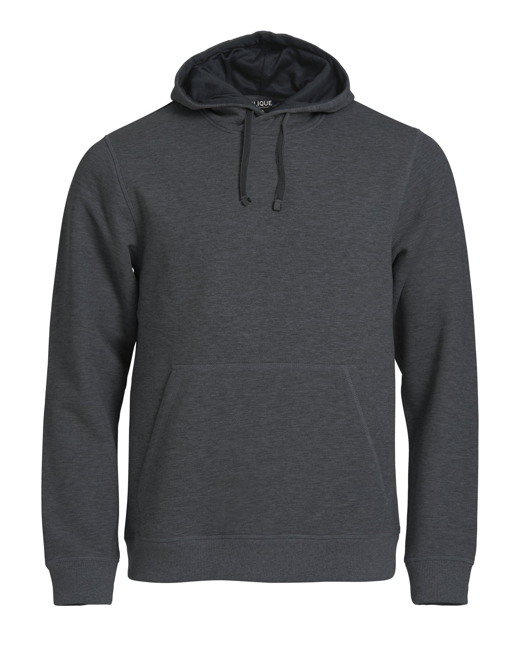Hettegenser Clique Classic Hoody Herre – uten trykk – Antrasittmelert