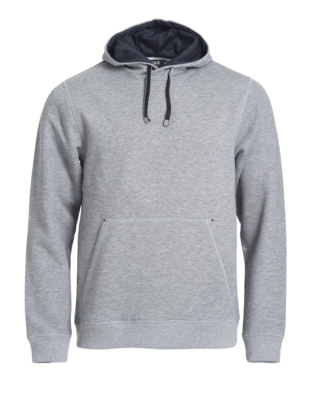 Hettegenser Clique Classic Hoody Herre – uten trykk – Gråmelert
