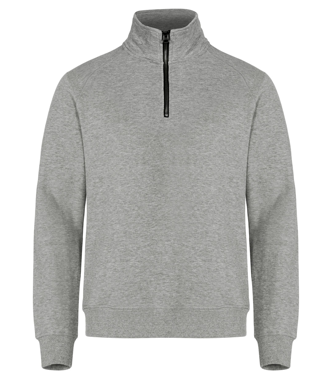 Collegegenser Clique Classic Half Zip Herre – uten trykk – Gråmelert