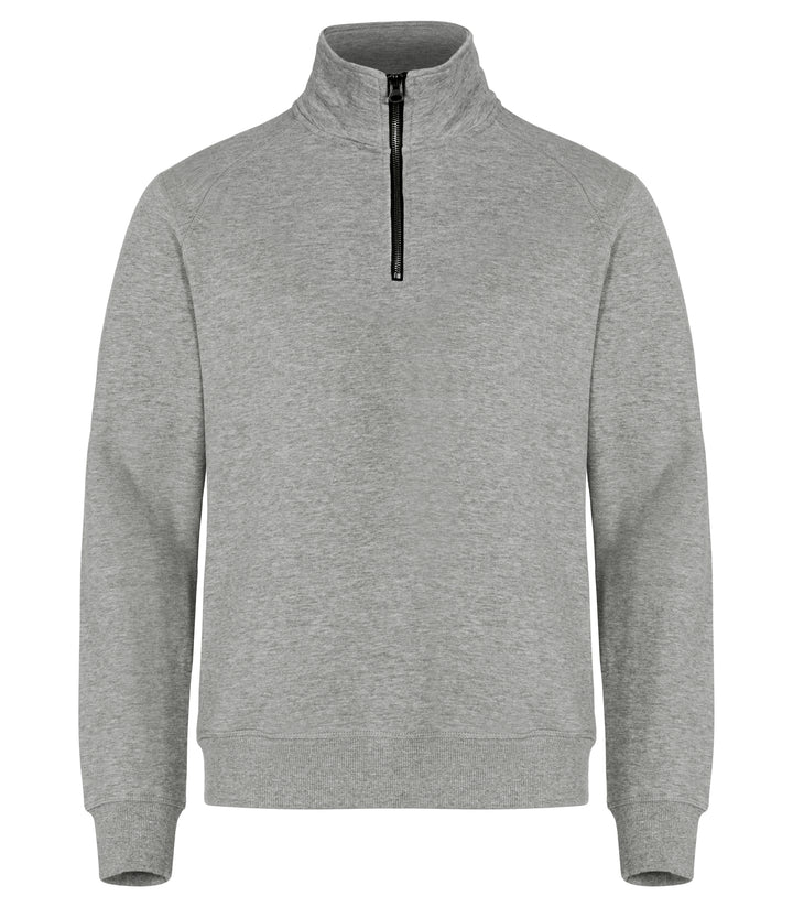 Collegegenser Clique Classic Half Zip Herre – uten trykk – Gråmelert