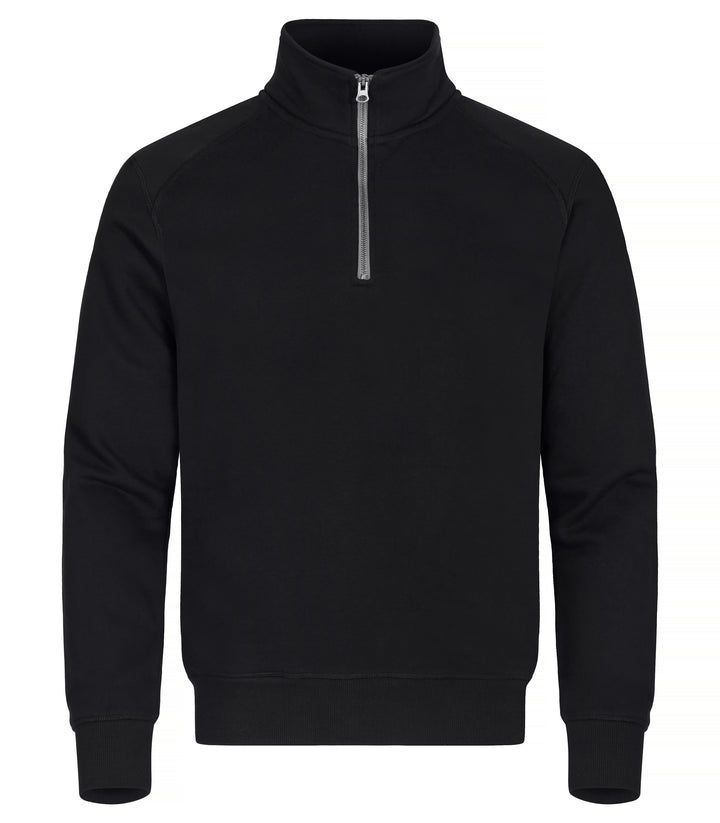Collegegenser Clique Classic Half Zip Herre – uten trykk – Sort