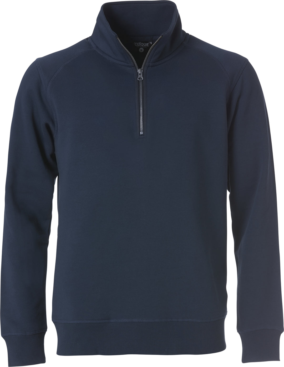 Collegegenser Clique Classic Half Zip Herre – uten trykk – Marineblå