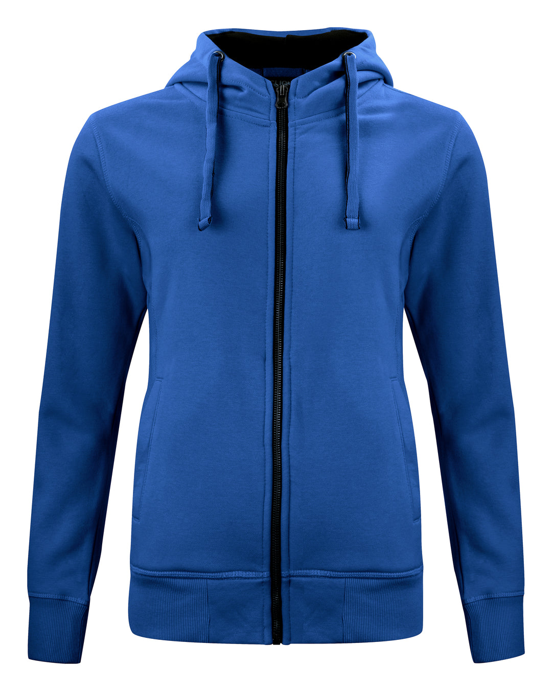 Hettejakke Clique Classic Hoody Full Zip Dame – uten trykk – Kongeblå