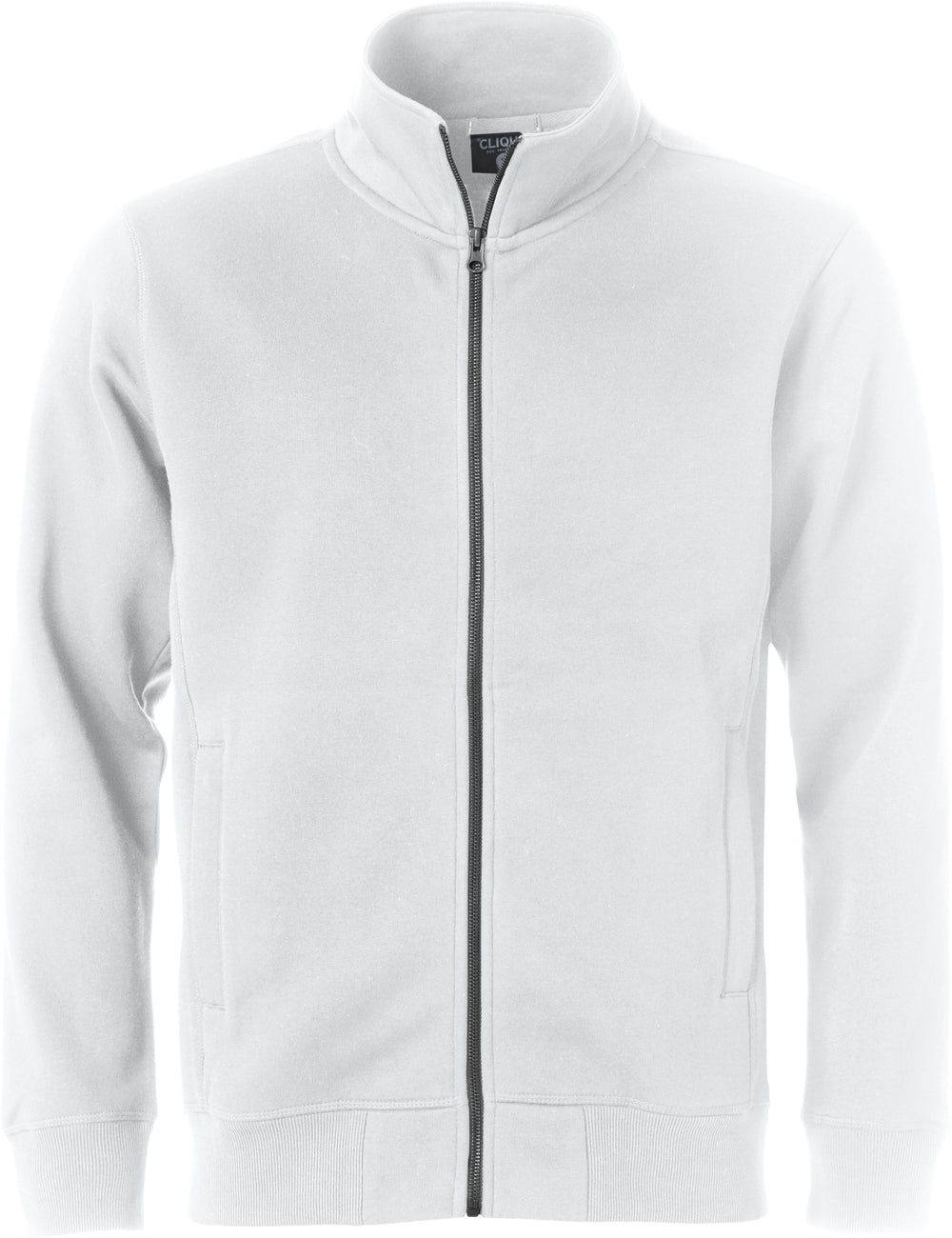 Collegejakke Clique Classic Cardigan Herre – uten trykk – Hvit