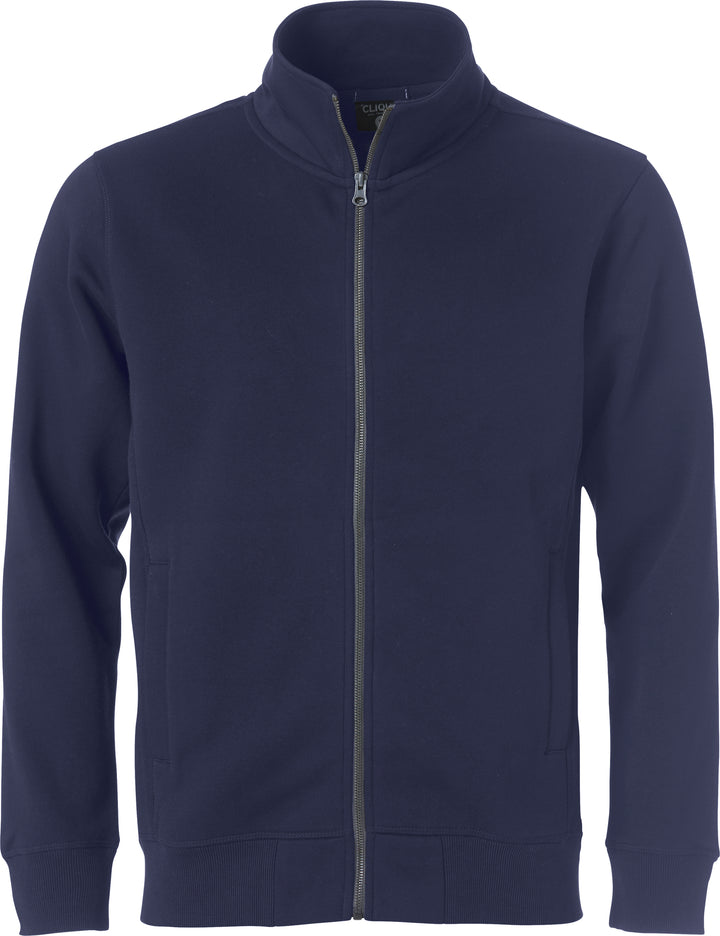 Collegejakke Clique Classic Cardigan Herre – uten trykk – Marineblå