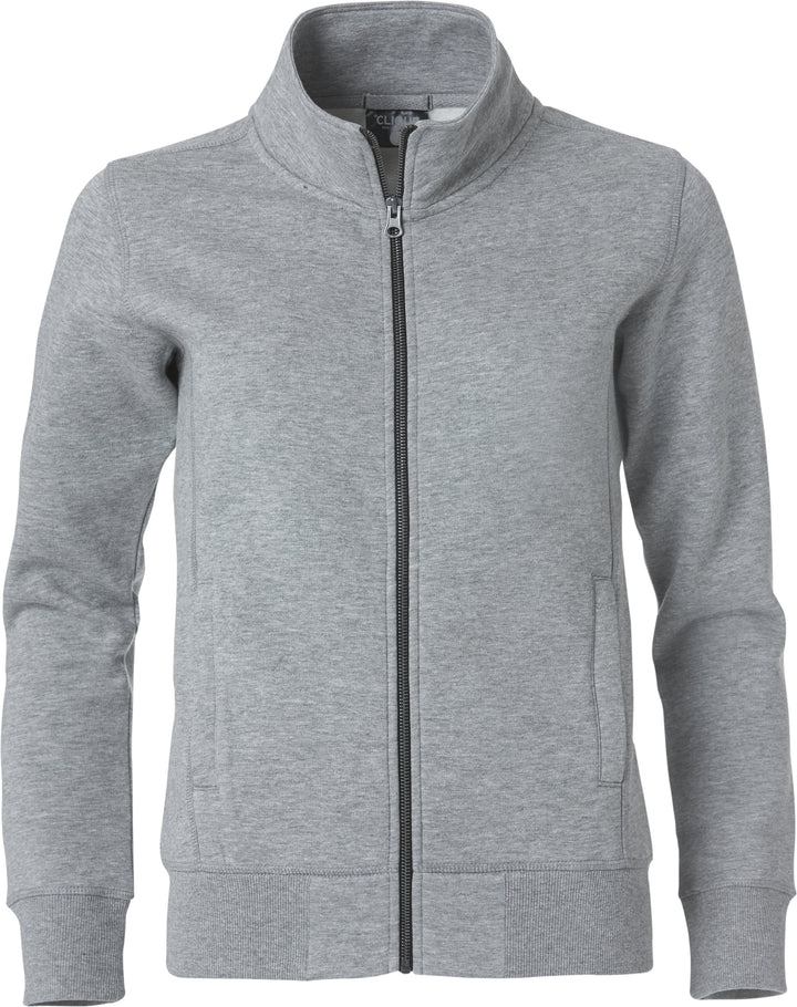 Collegejakke Clique Classic Cardigan Herre – uten trykk – Gråmelert