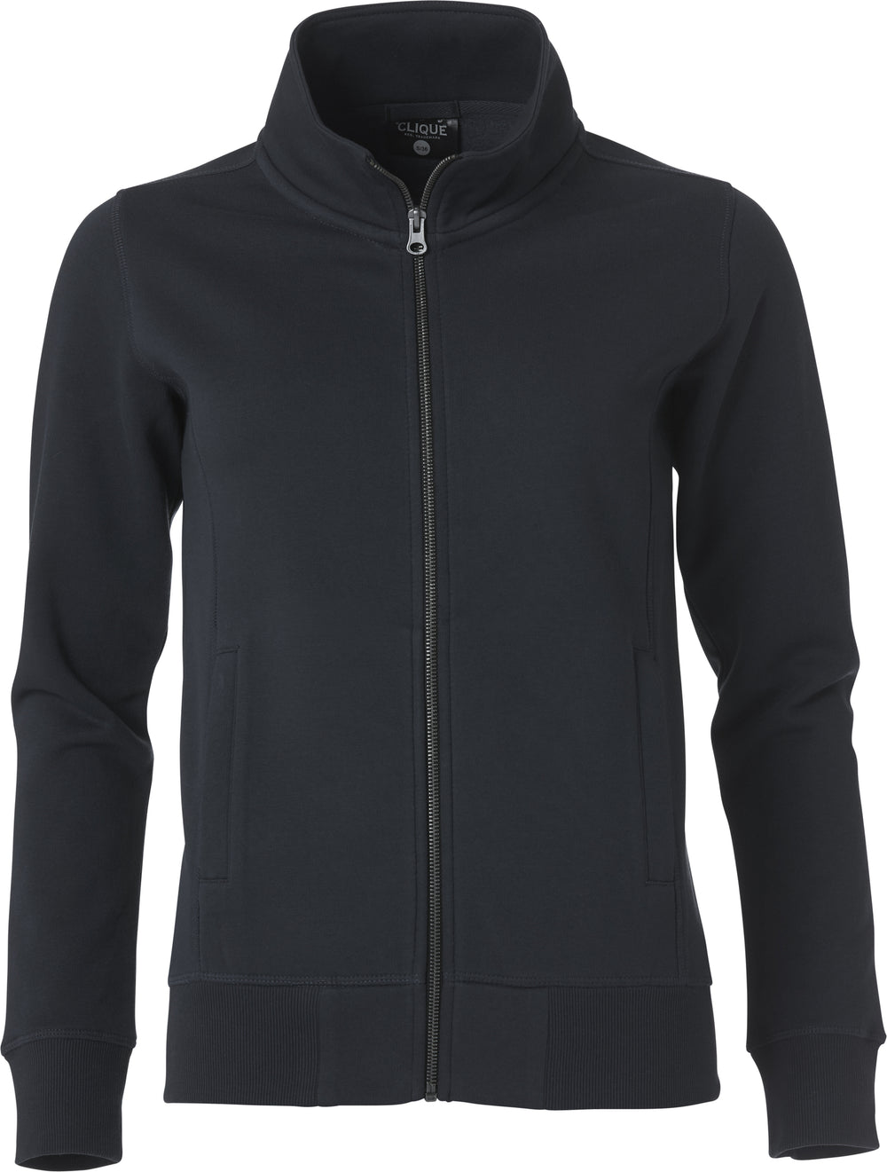 Collegejakke Clique Classic Cardigan Dame – uten trykk – Sort