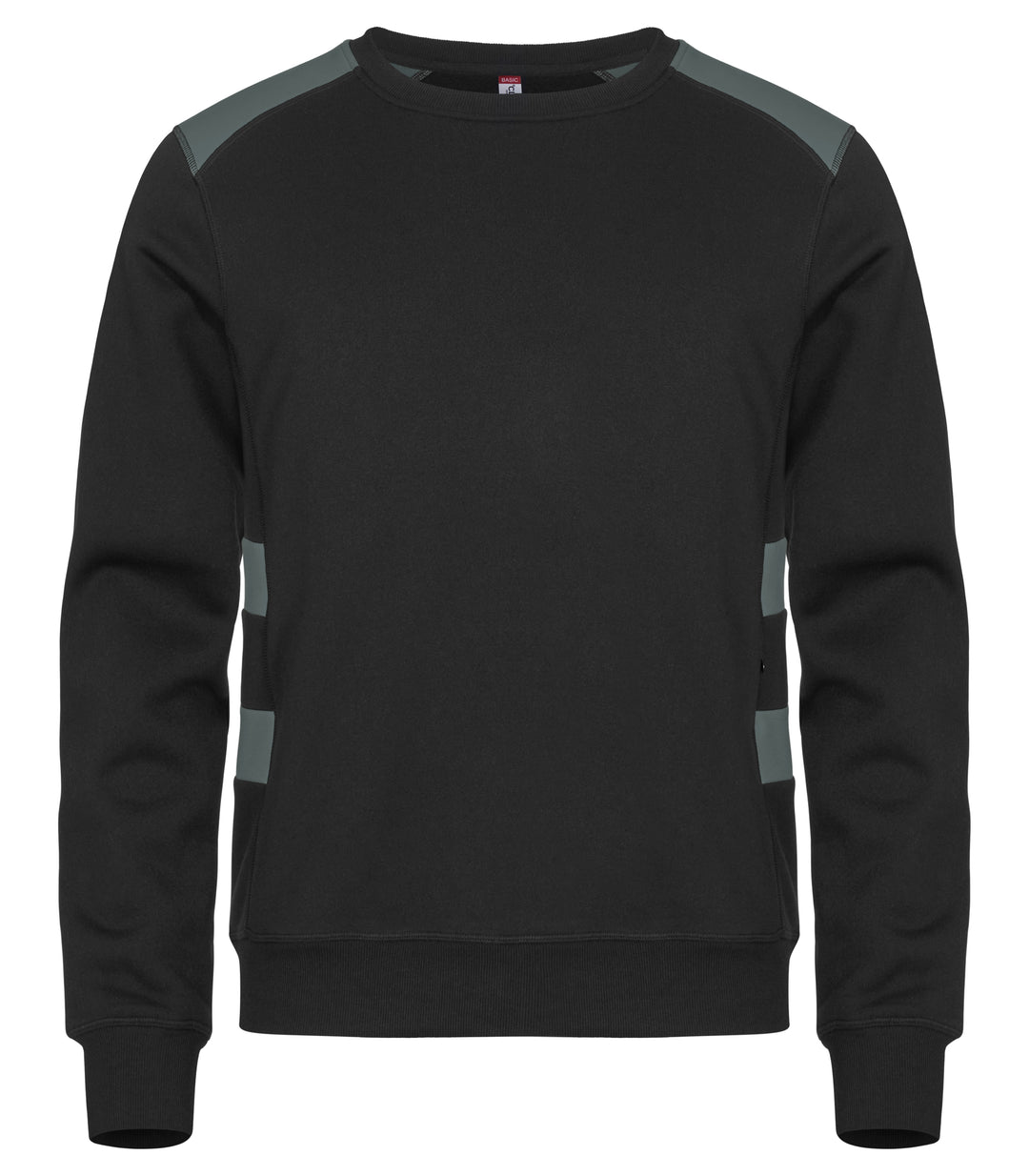 Collegegenser Clique Ambition Roundneck Unisex – uten trykk – Sort / Mørk grå