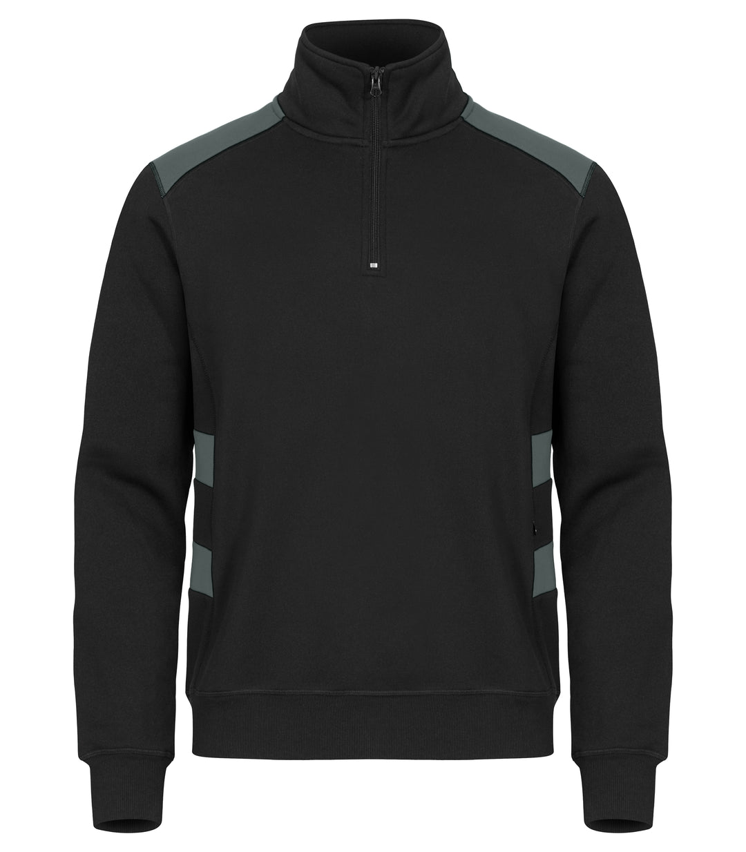 Collegegenser Clique Ambition Half Zip Herre – uten trykk – Mørk grå