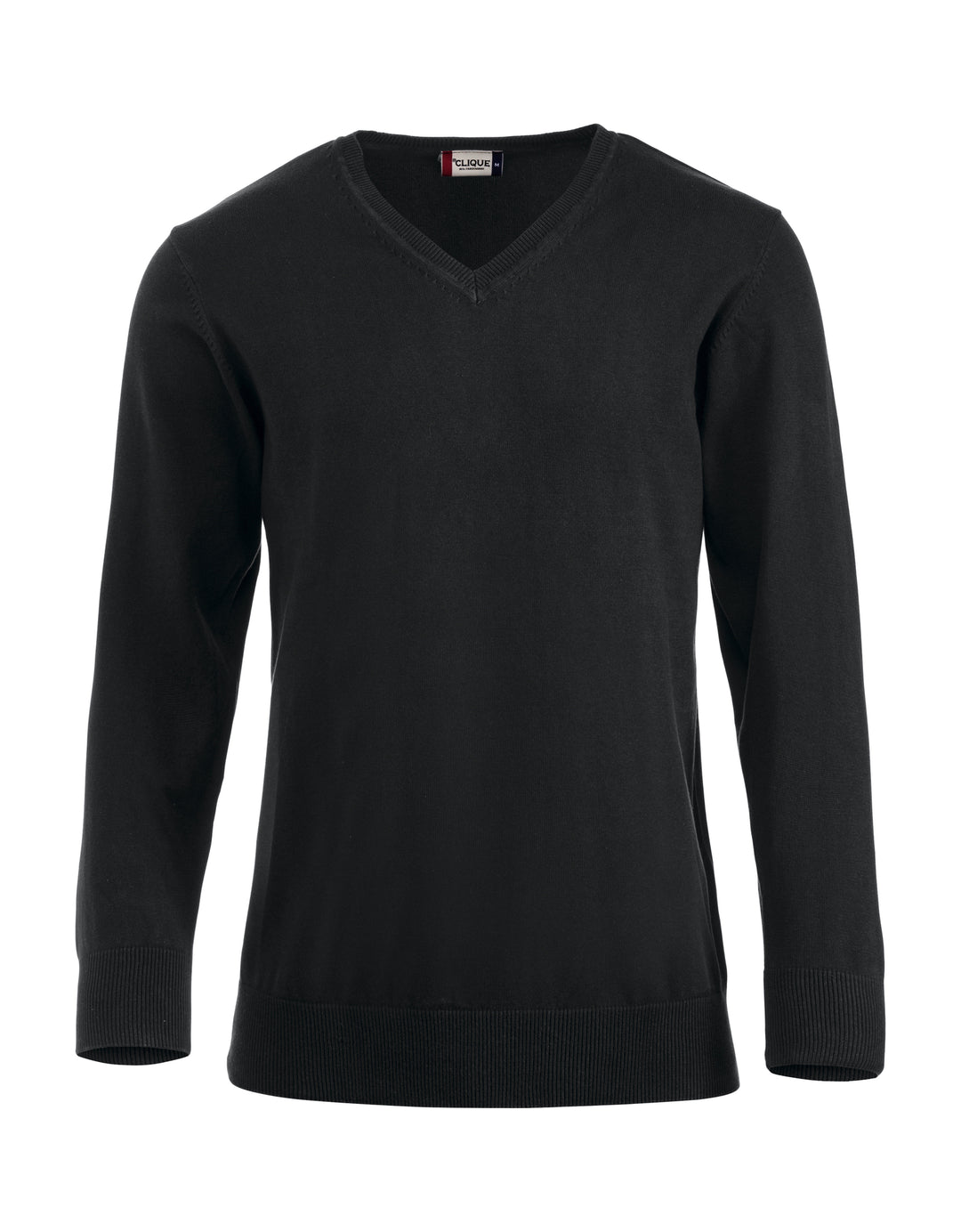 Strikkegenser Clique Aston Herre – uten trykk – Sort