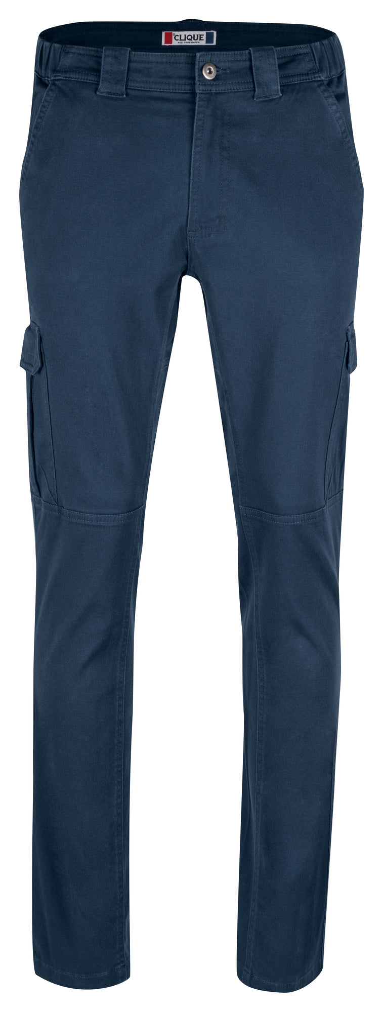 Bukse Clique Cargo Pocket Stretch Unisex – uten trykk – Marineblå