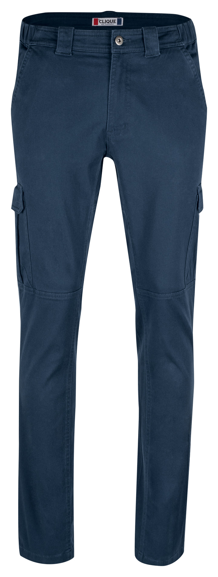 Bukse Clique Cargo Pocket Stretch Unisex – uten trykk – Marineblå