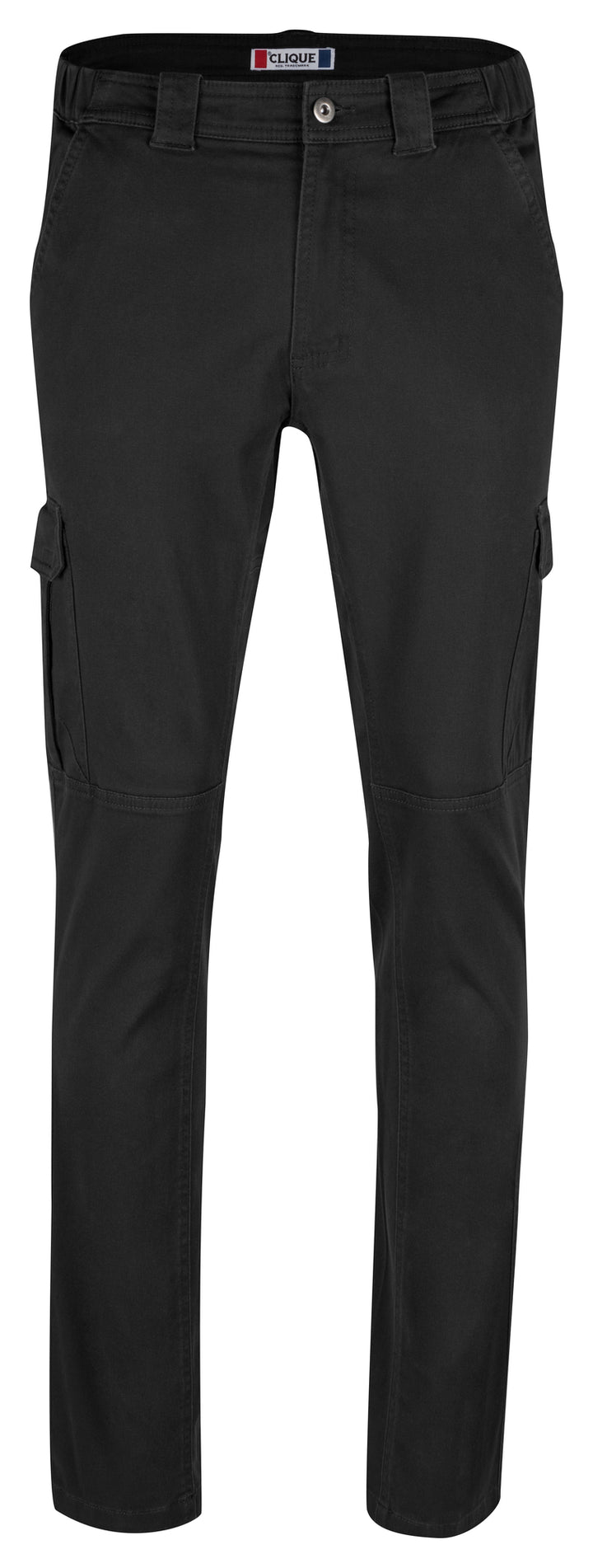Bukse Clique Cargo Pocket Stretch Unisex – uten trykk – Sort