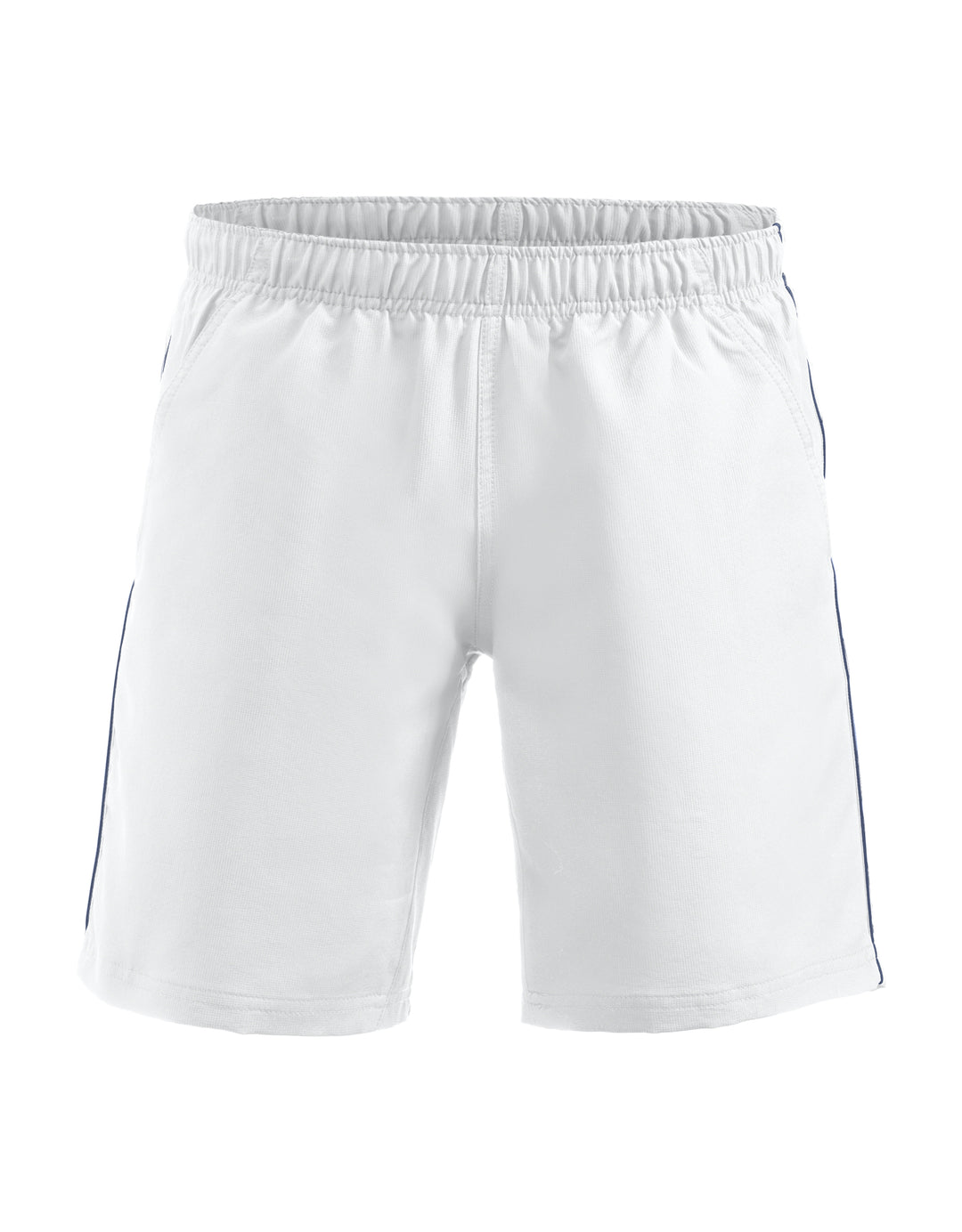 Shorts Clique Hollis Unisex – uten trykk – Hvit / Marineblå