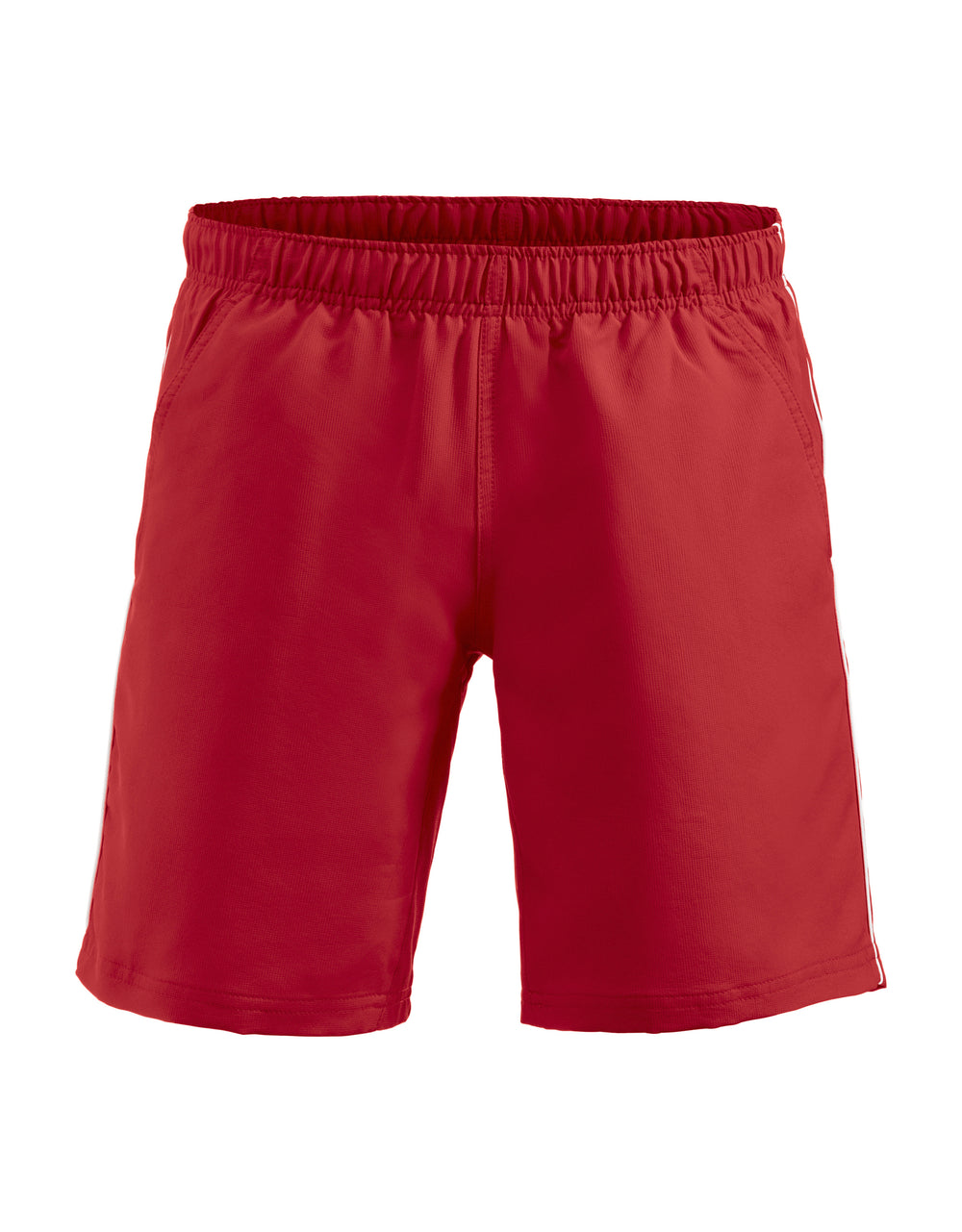 Shorts Clique Hollis Unisex – uten trykk – Rød / Hvit