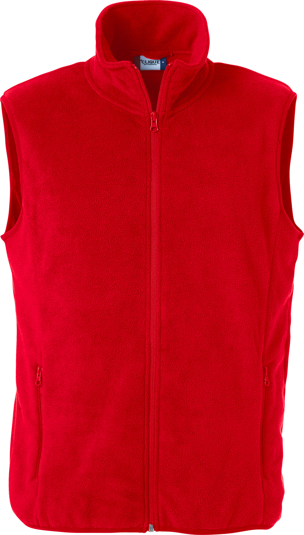 Fleecegenser Clique Basic Polar Fleece Vest Herre – uten trykk – Rød