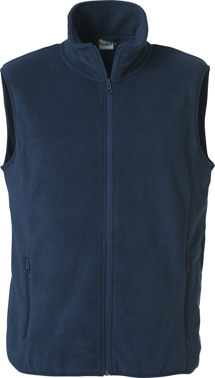 Fleecegenser Clique Basic Polar Fleece Vest Herre – uten trykk – Marineblå