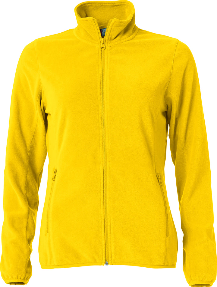 Fleecejakke Clique Basic Micro Fleece Jacket Dame – uten trykk – Gul