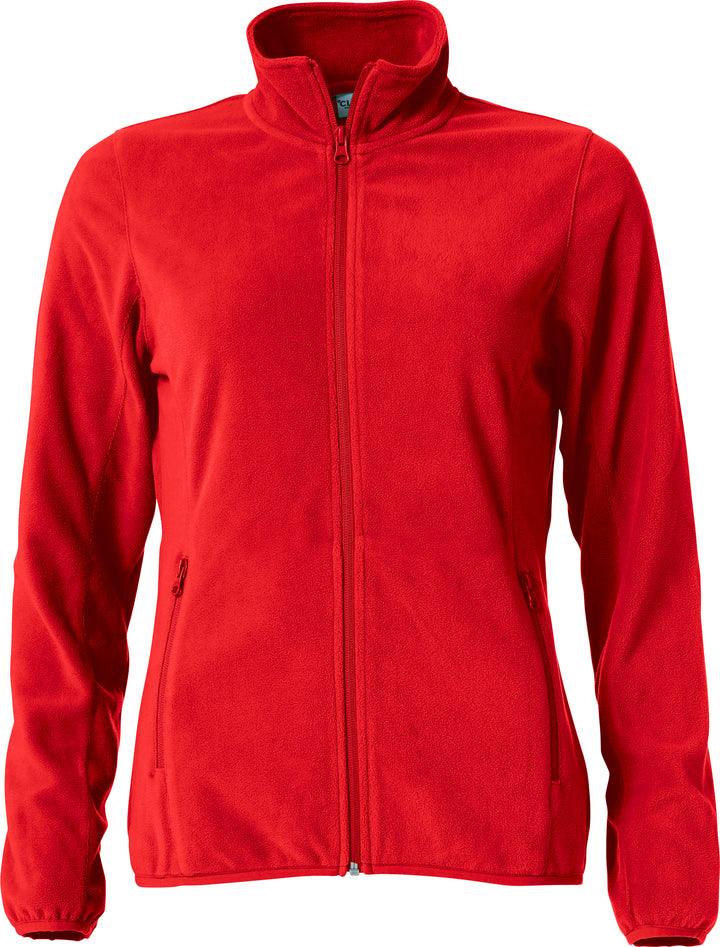 Fleecejakke Clique Basic Micro Fleece Jacket Dame – uten trykk – Rød