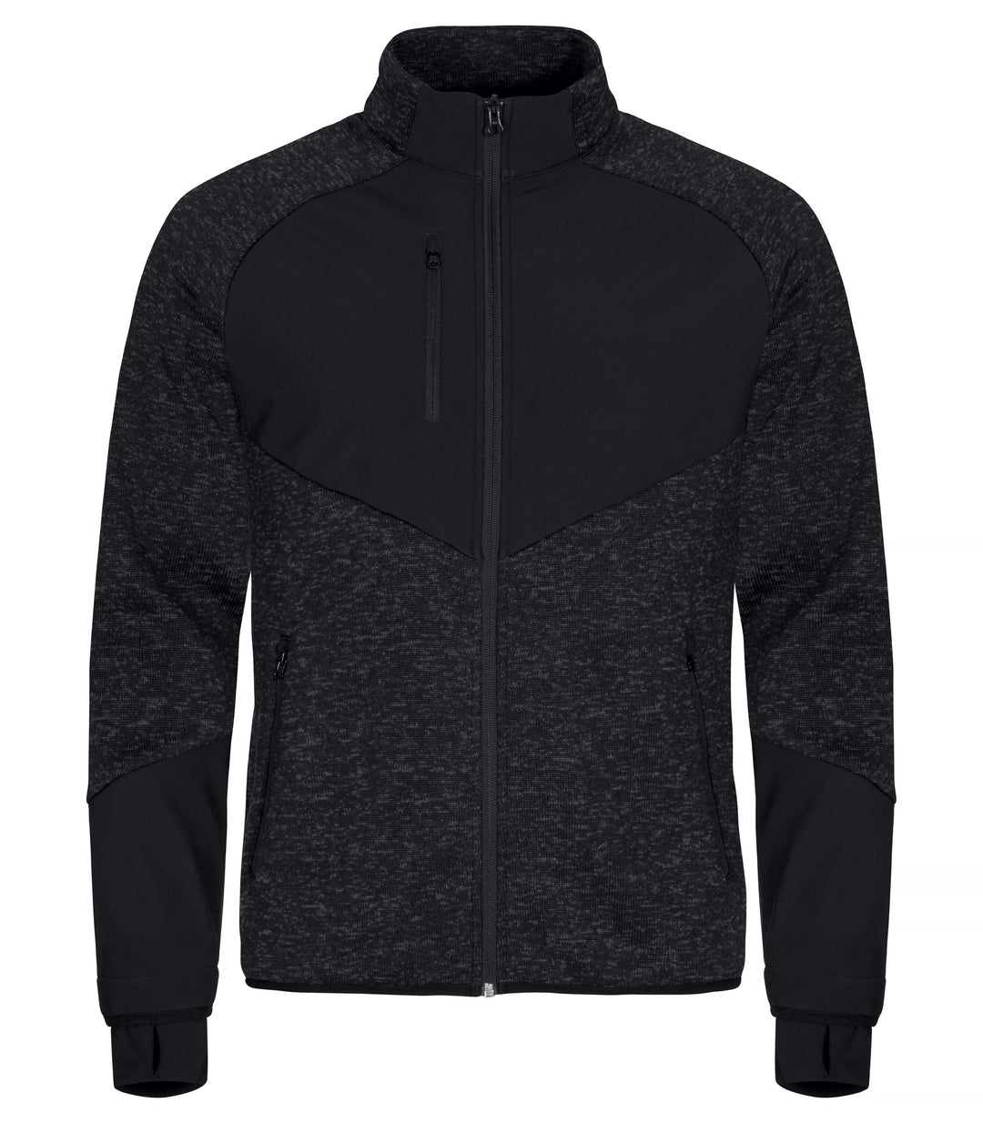 Fleecejakke Clique Haines Herre – uten trykk – Sort