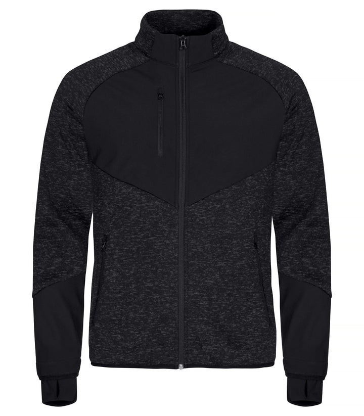 Fleecejakke Clique Haines Herre – uten trykk – Sort