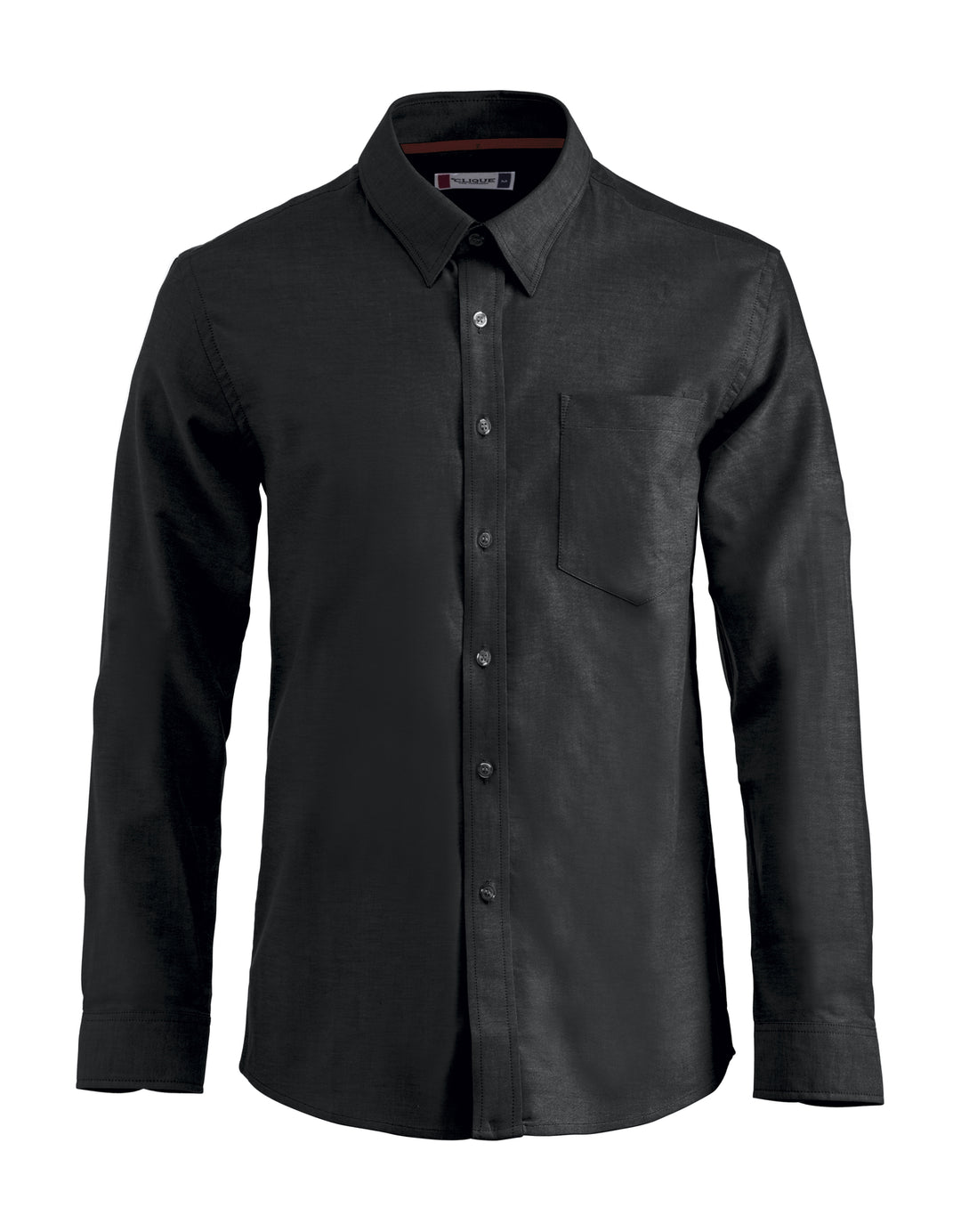 Skjorte Clique Oxford Herre – uten trykk – Sort