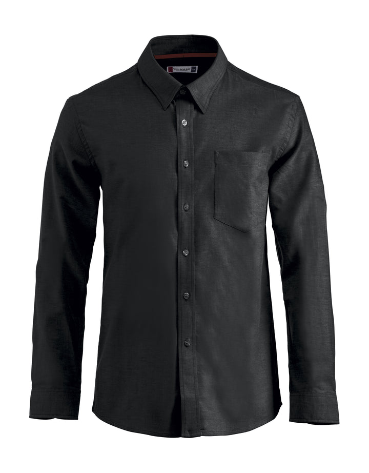 Skjorte Clique Oxford Herre – uten trykk – Sort