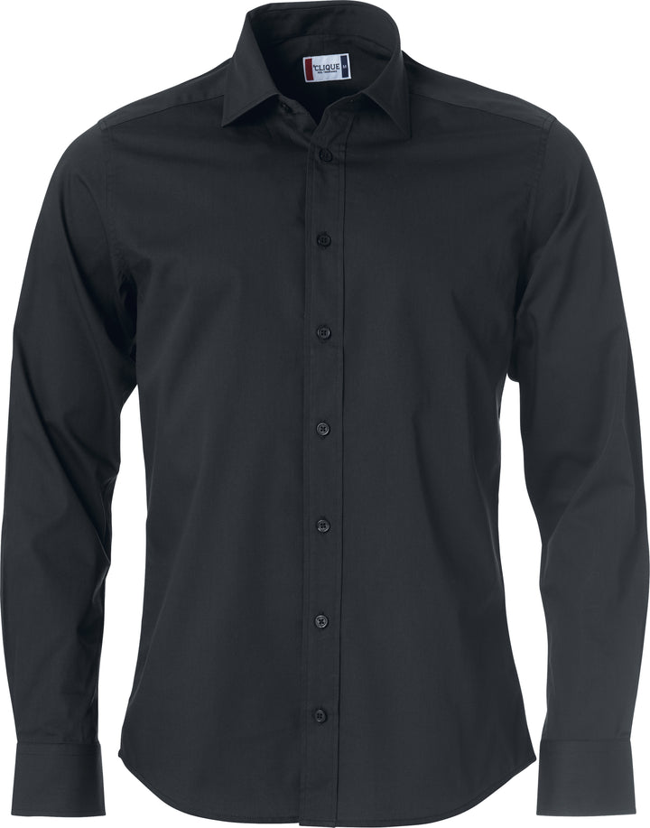 Skjorte Clique Clark Herre – uten trykk – Sort