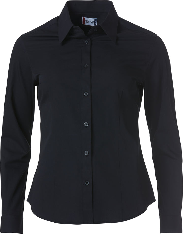 Skjorte Clique Clare Dame – uten trykk – Sort
