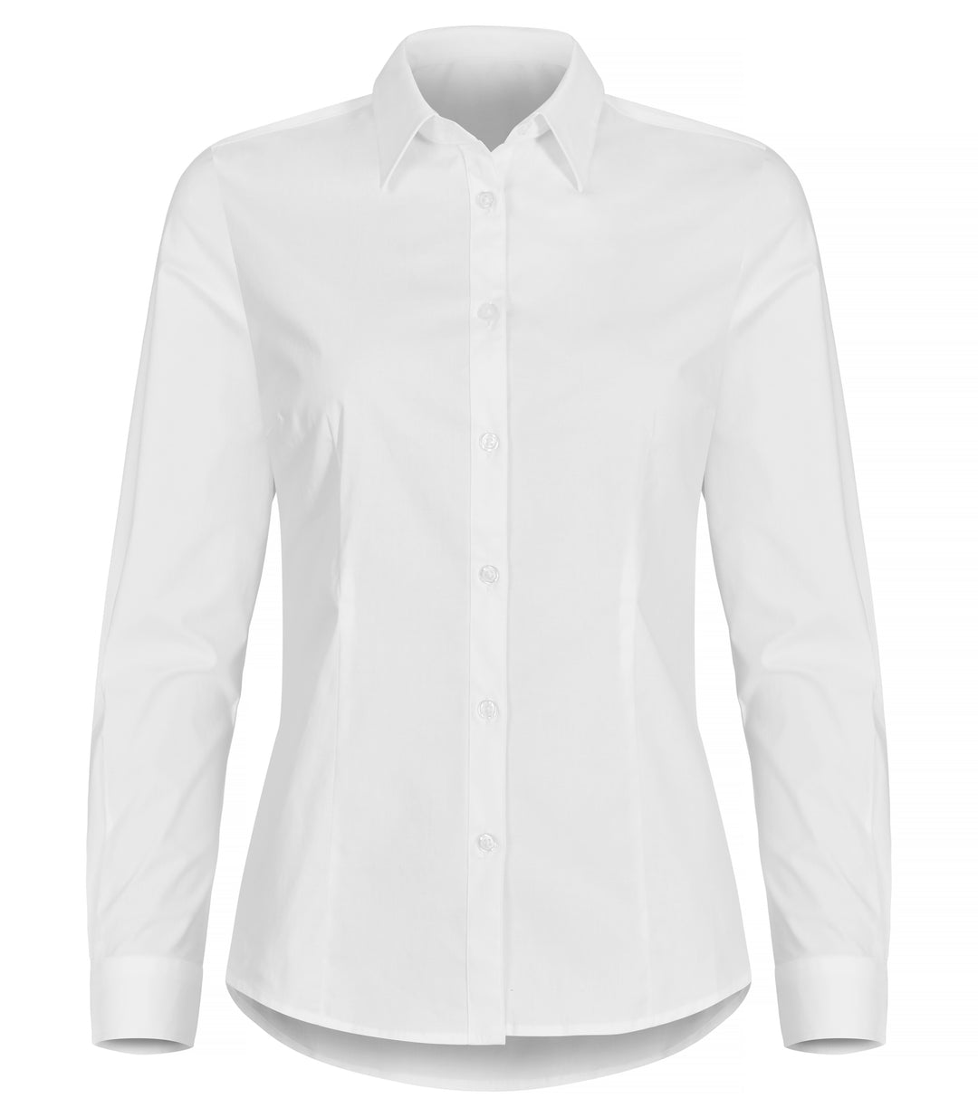 Skjorte Clique Stretch Shirt L/S Dame – uten trykk – Hvit