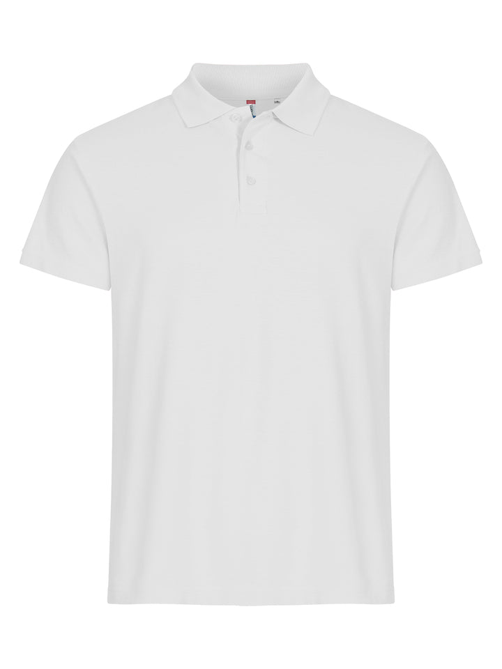 Piqué Clique Basic Polo Herre – uten trykk – Hvit