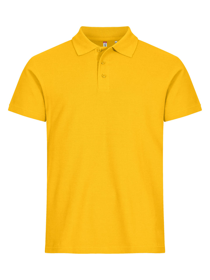 Piqué Clique Basic Polo Herre – uten trykk – Sitrongul