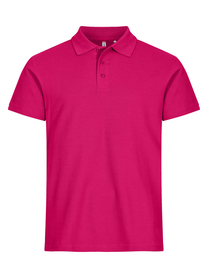 Piqué Clique Basic Polo Herre – uten trykk – Cerise