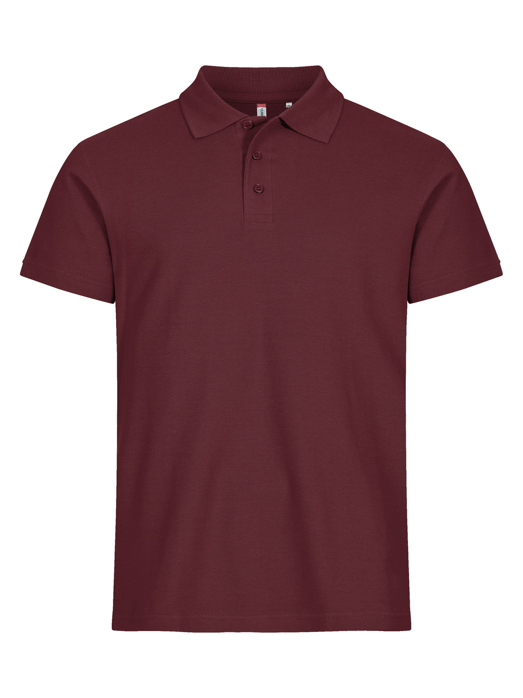 Piqué Clique Basic Polo Herre – uten trykk – Burgunder