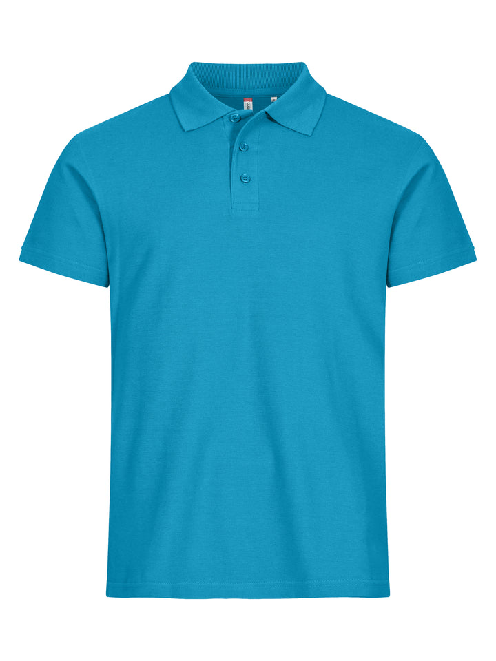 Piqué Clique Basic Polo Herre – uten trykk – Turkis