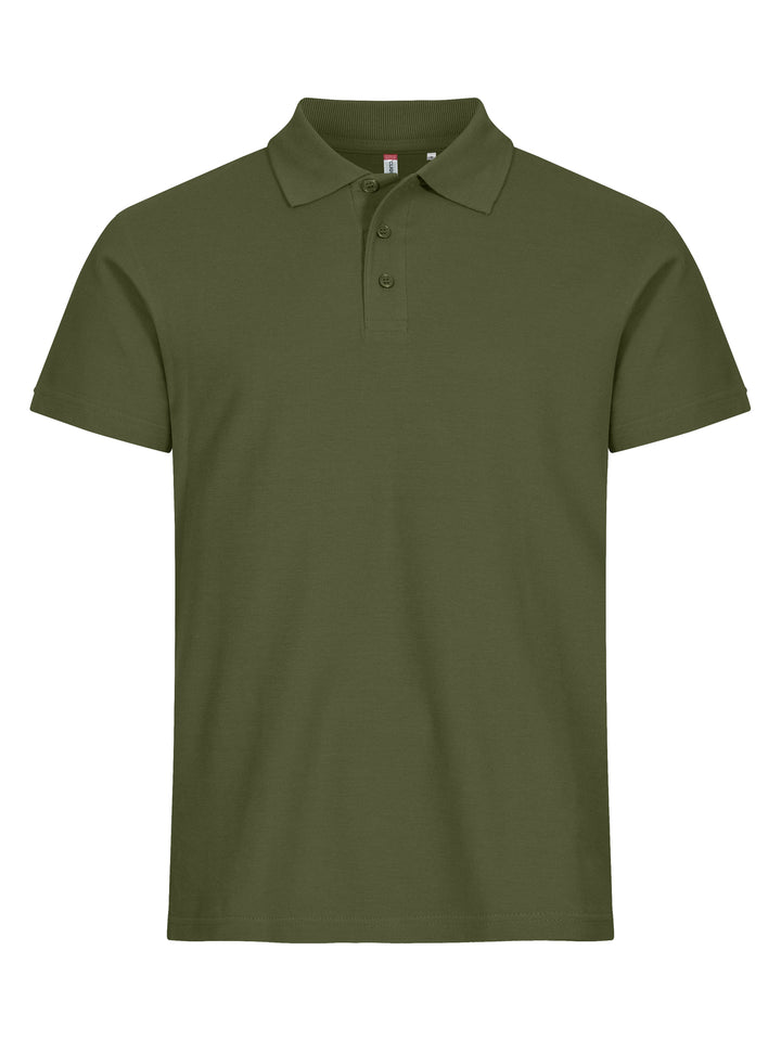 Piqué Clique Basic Polo Herre – uten trykk – Armégrønn