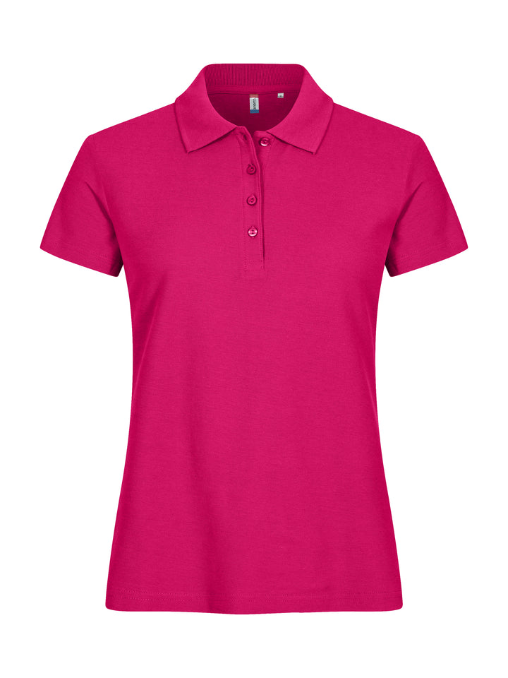 Piqué Clique Basic Polo Dame – uten trykk – Cerise