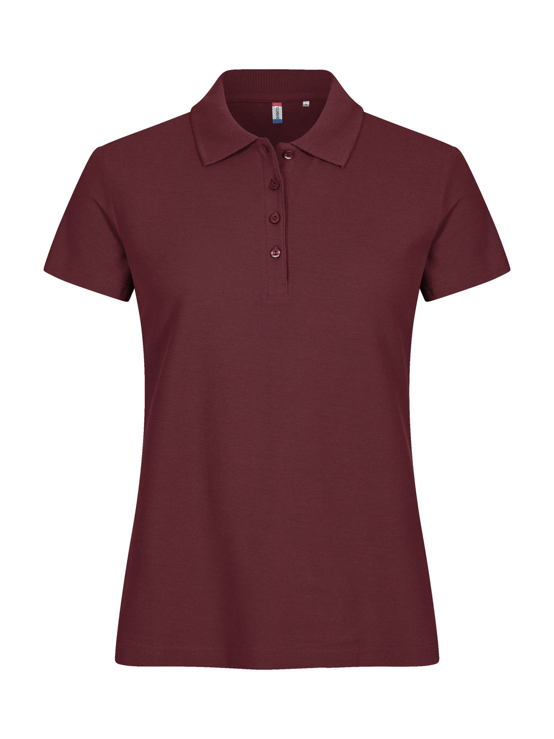 Piqué Clique Basic Polo Dame – uten trykk – Burgunder